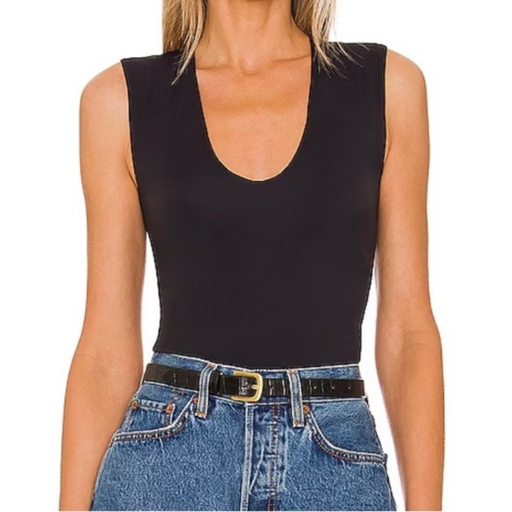 NWT Free People Second Skin Cami in Black Size Large